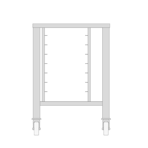 Table roulante vapeur GN 2/3