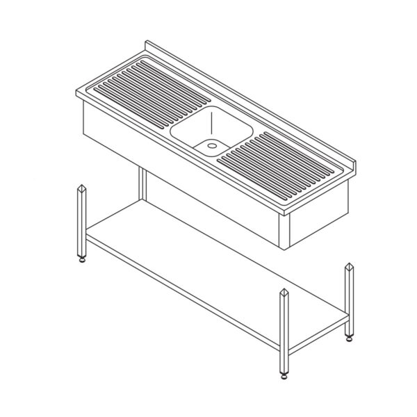 Table lave-vaisselle intégrée