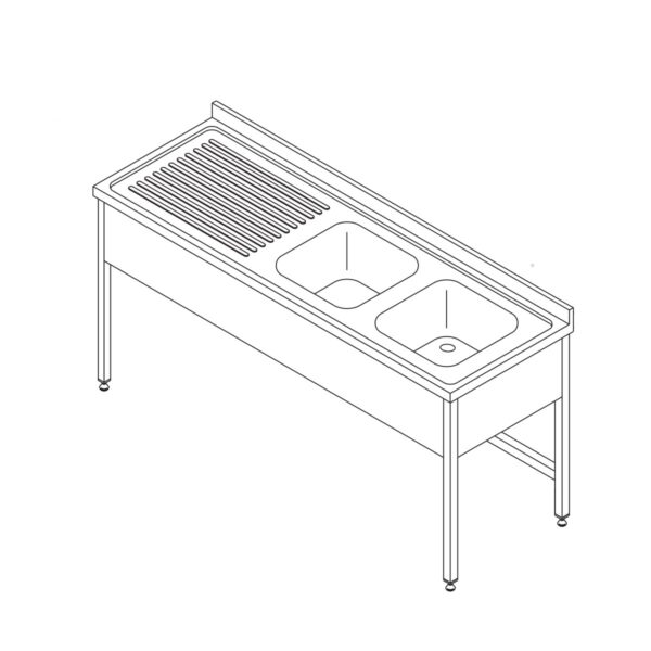 Table lave-vaisselle 150x70 cm