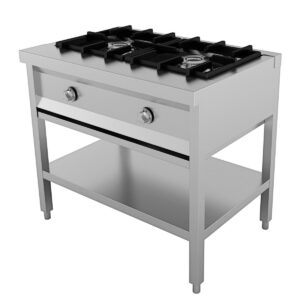 Cuisinière 2 brûleurs gaz butane