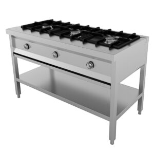 Cuisinière 3 brûleurs gaz