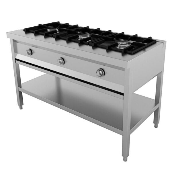 Cuisinière 3 brûleurs gaz