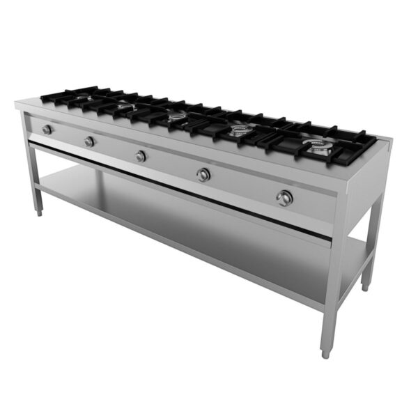 Cuisinière 5 brûleurs gaz