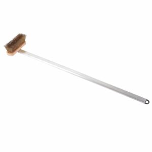 Brosse à pizza aluminium manche long