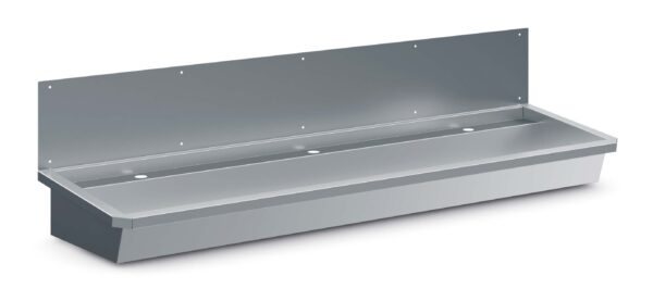 évier inox 1800mm 3 robinets