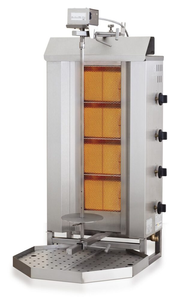 Grill gaz gyros 4 brûleurs