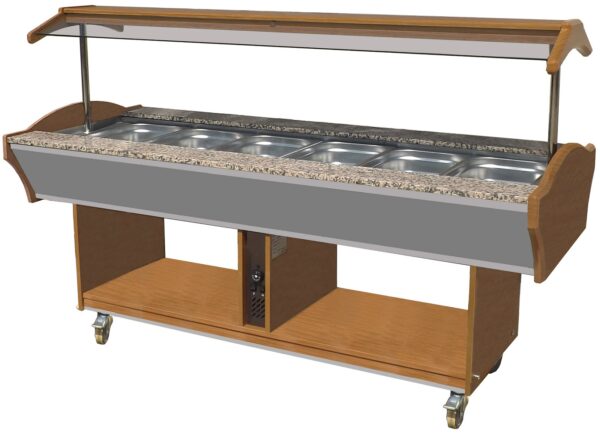 Buffet chaud GN 6/1 professionnel