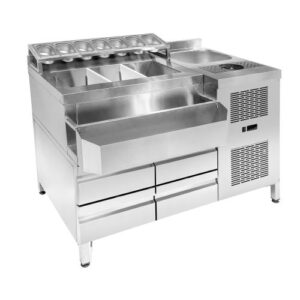 Station cocktails réfrigérée professionnelle