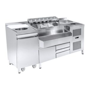 Station cocktails réfrigérée pro