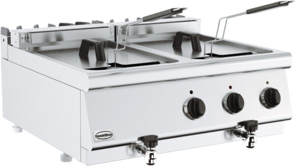 friteuse électrique professionnelle 2x10l