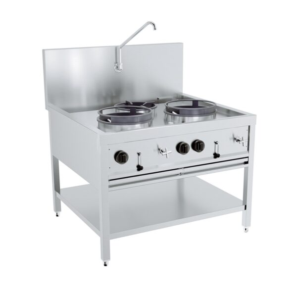 Table wok gaz professionnelle