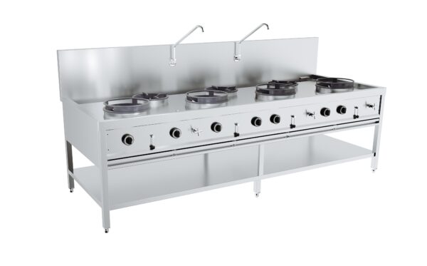 Table wok gaz professionnelle