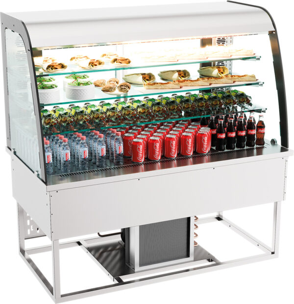 Vitrine réfrigérée ouverte 200L