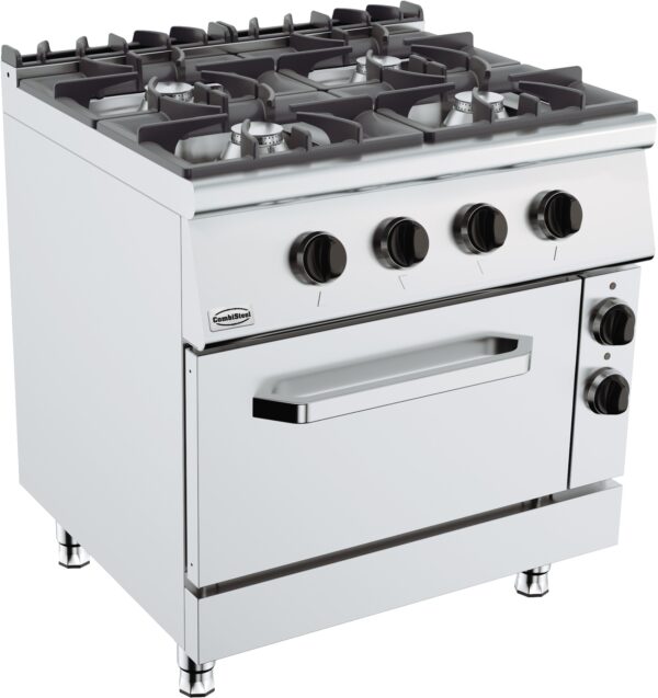 Cuisinière gaz 4 feux four électrique