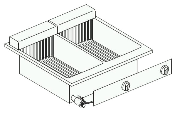friteuse professionnelle 2x10l