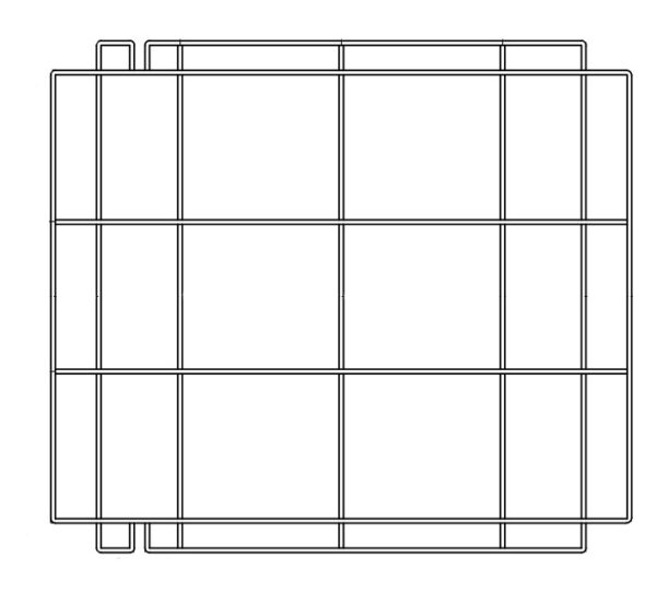Grille support inox cuisine