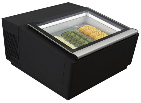 MODÈLE DE TABLE VITRINE À CREME GLACÉE NOIR
S'OUVRE DU CÔTÉ FONCTIONNEMENT