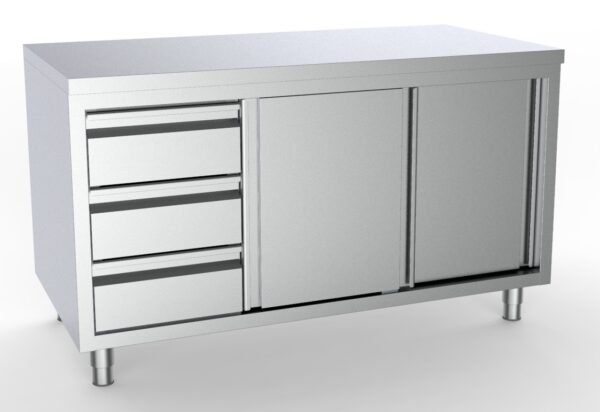 Plan de travail 700 portes coulissantes