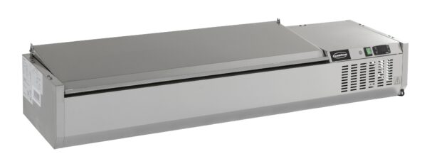PUITS RÉFRIGÉRÉE COUVERCLE EN ACIER INOX 1/3GN x 5
