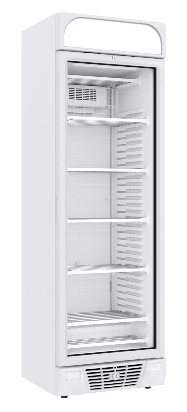 Congélateur 1 porte verre 382L