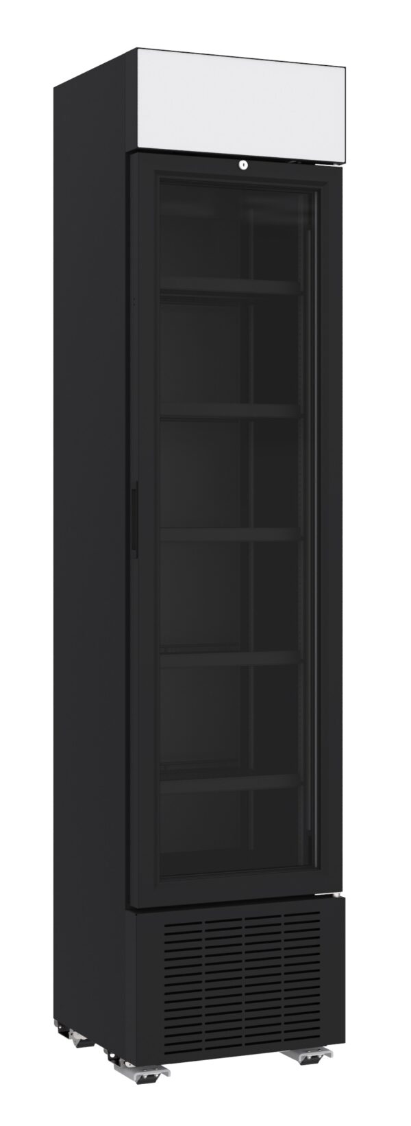 RÉFRIGÉRATEUR 1 PORTE EN VERRE NOIR 232L *TRANSPORT SUR DEMANDE*