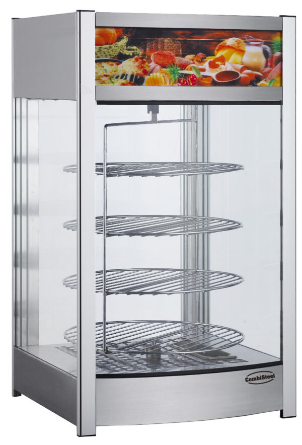 Vitrine chauffante rotative 97L
