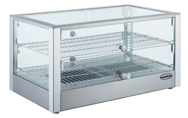 Vitrine chauffante professionnelle 80L