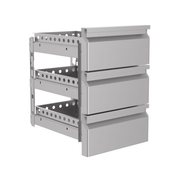 Bloc tiroirs monobloc fermeture amortie