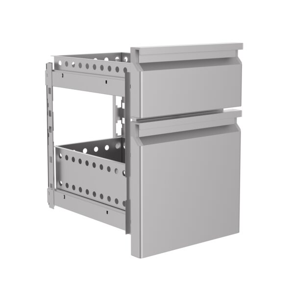 Bloc tiroirs monobloc fermeture amortie