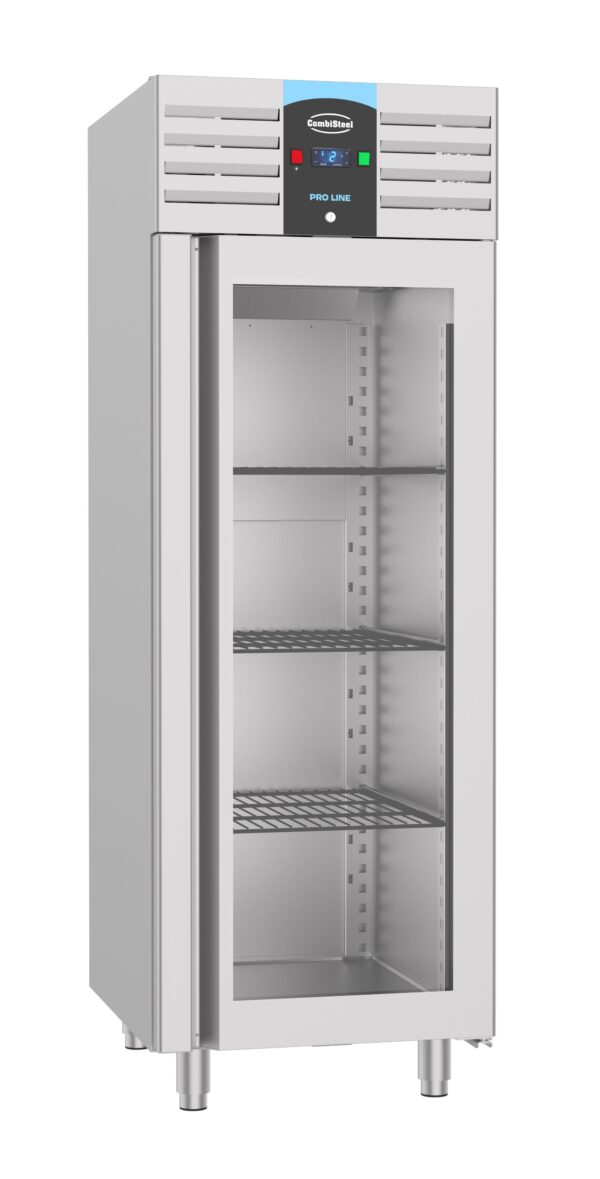 Réfrigérateur inox porte verre 700L
