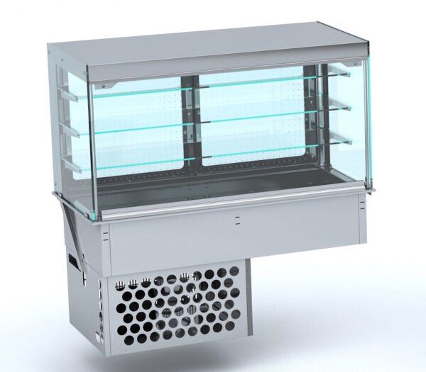 Vitrine réfrigérée cubique fermée