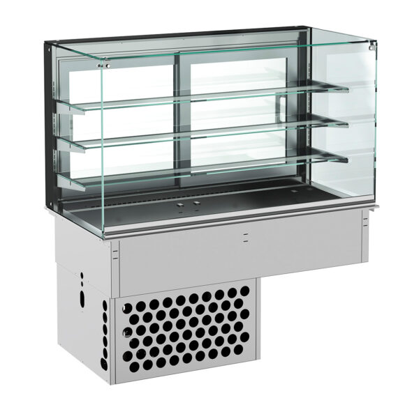 Vitrine réfrigérée cubique fermée