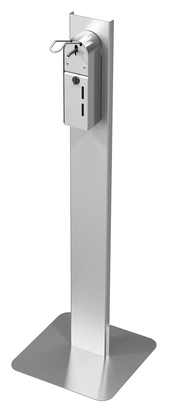 POLE DE DÉSINFECTION INCL. DISTRIBUTEUR AVEC COMMANDE COUDE