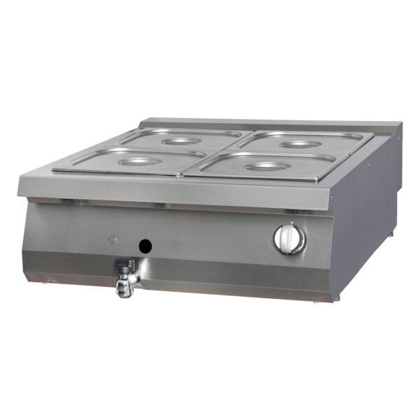 Bain-marie double gaz professionnel