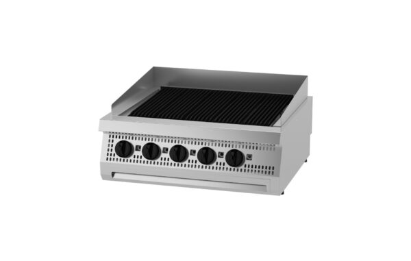 Plancha gaz professionnelle double 70cm