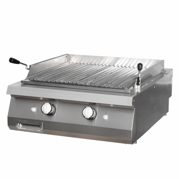 Barbecue gaz pierre lave double