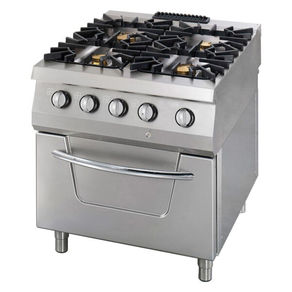 Cuisinière gaz 4 feux four électrique