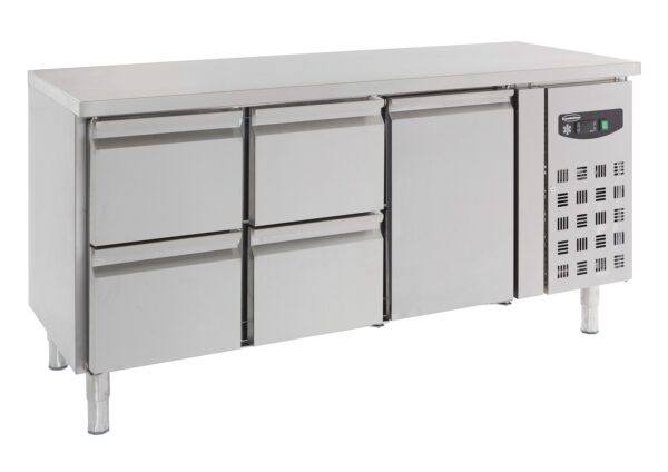 Table réfrigérée 700L 1 porte 4 tiroirs