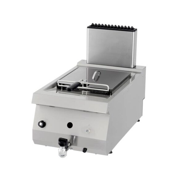 Heavy Duty friteuse - 1 x 12 L - unité simple - profondeur 70 cm - avec robinet de vidange - gaz
