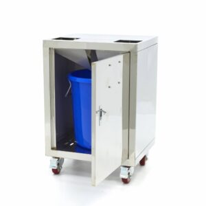 Chariot presse-agrumes compact sur roulettes