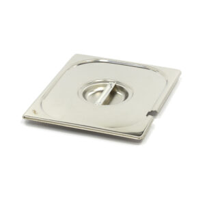 Couvercle GN 1/2 inox avec ouverture