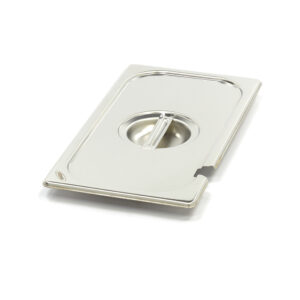 Couvercle GN 1/3 inox ouverture cuillère