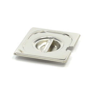 Couvercle GN 1/6 inox ouverture cuillère