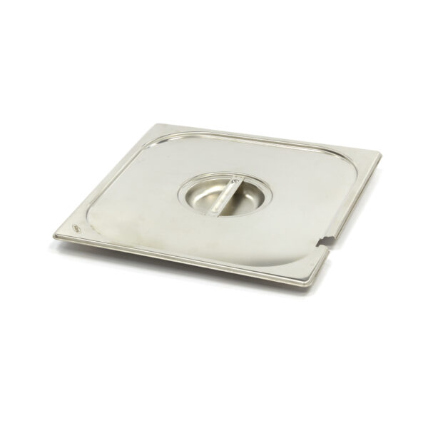 Couvercle GN 2/3 inox ouverture cuillère