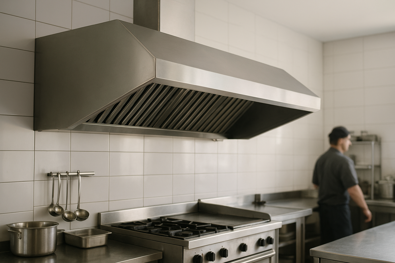 hotte inox en cuisine professionnelle pour hotte pro location