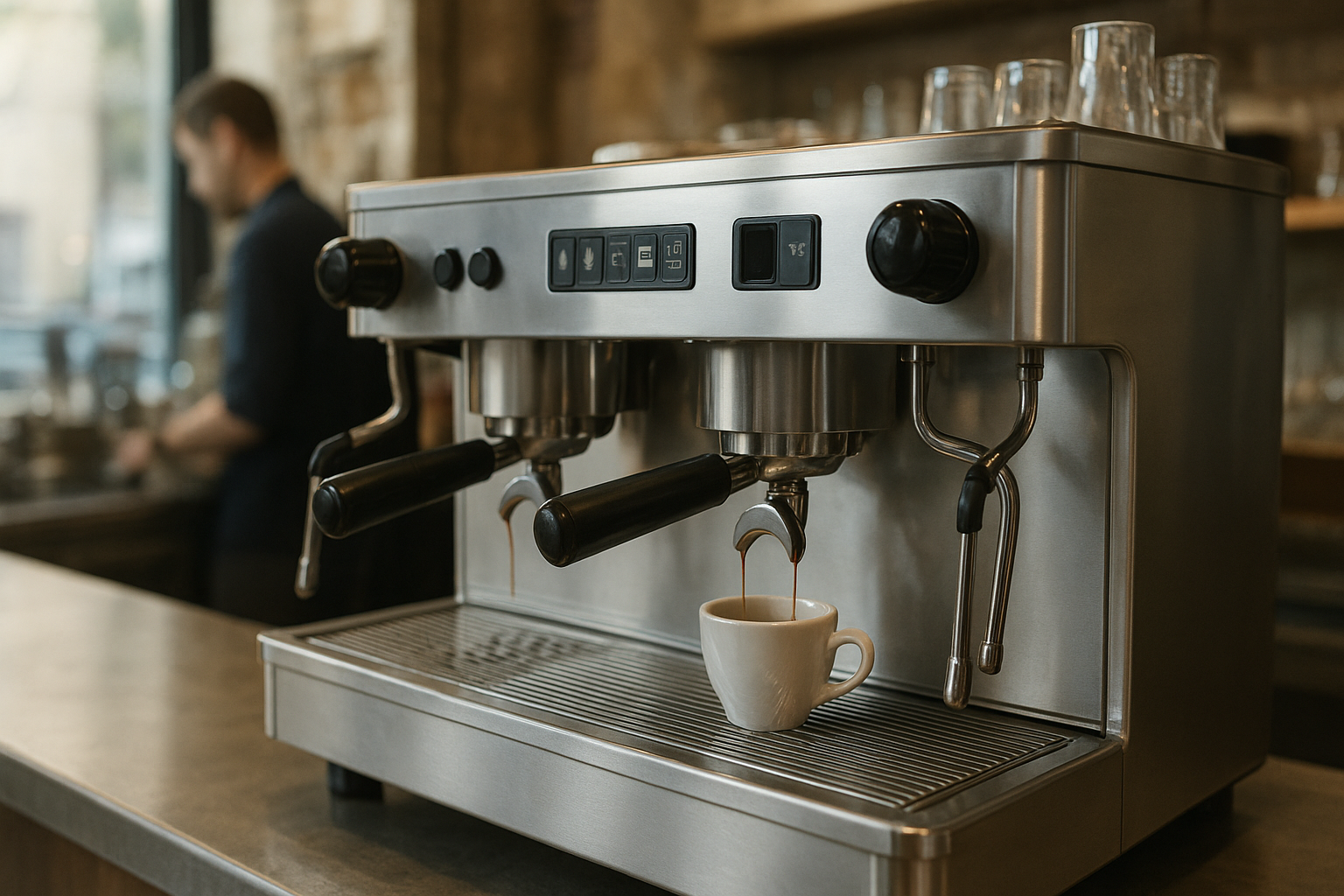 machine espresso inox en leasing pour optimiser performance machine café leasing