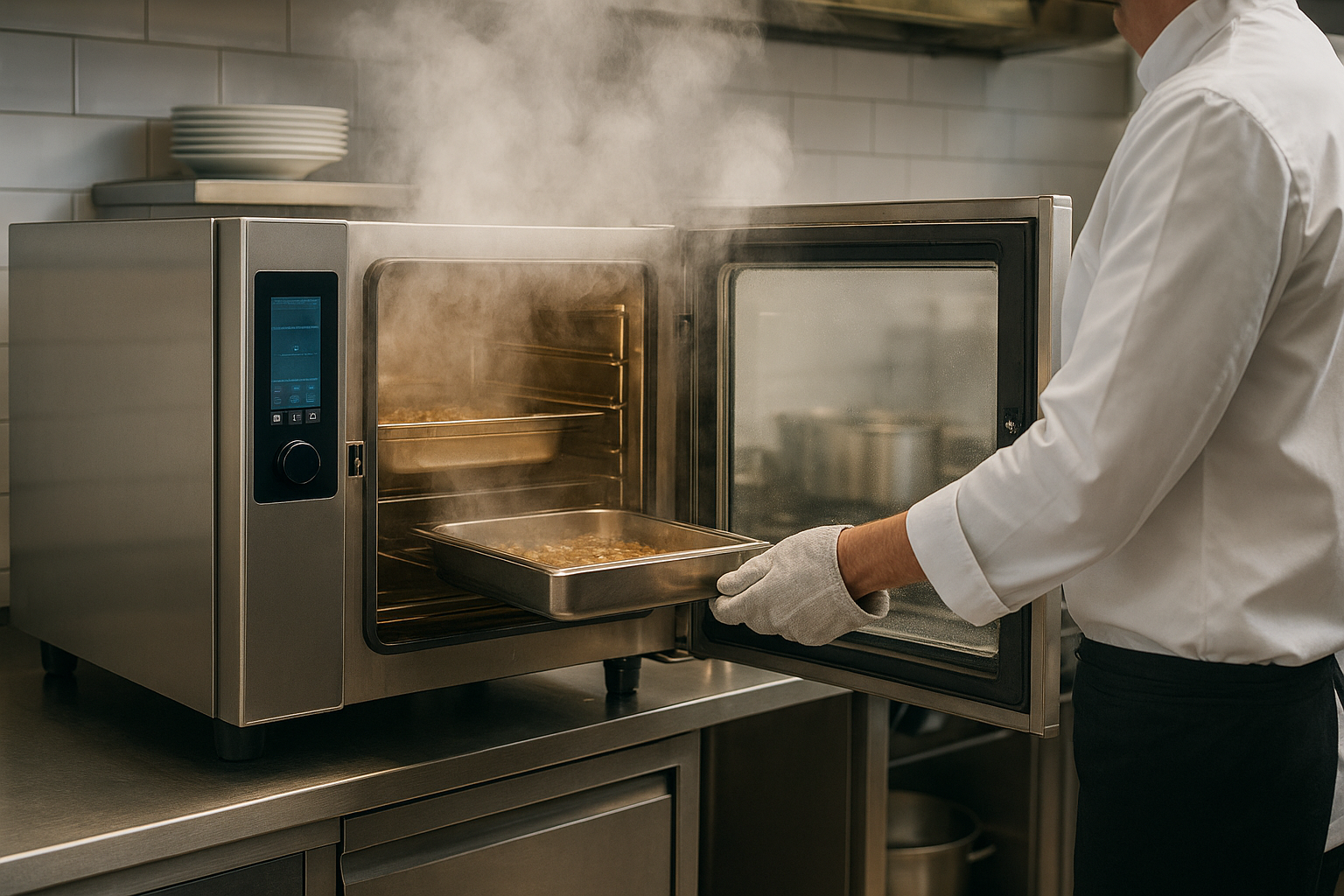 four mixte leasing en cuisine professionnelle avec vapeur