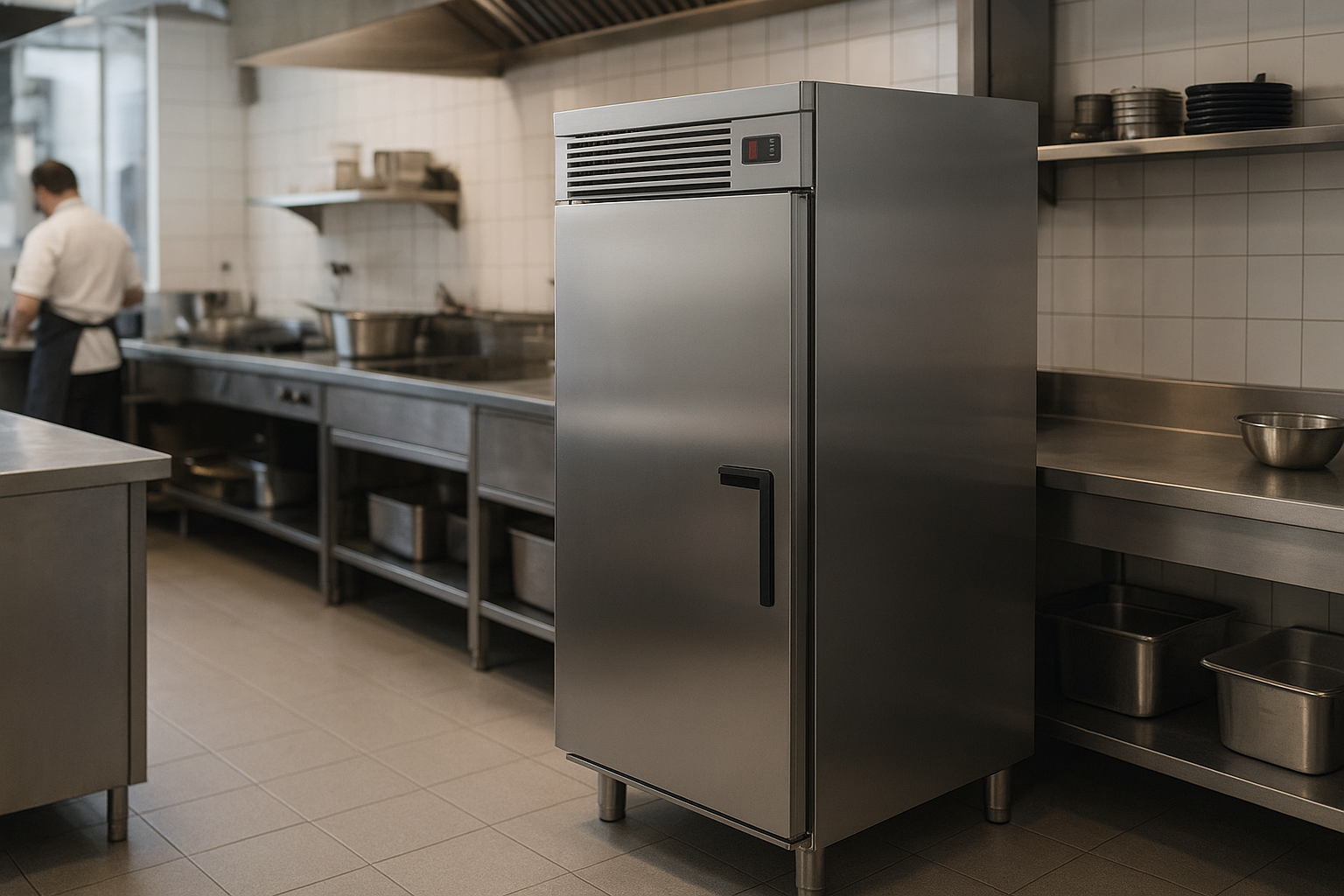 congelateur professionnel leasing utilisé en cuisine professionnelle inox