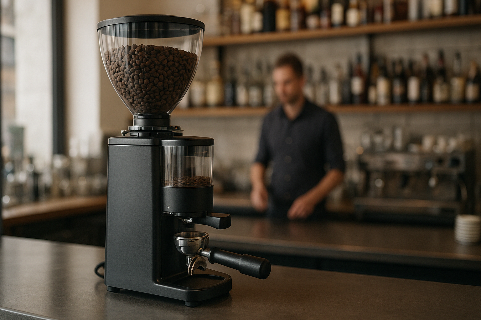 moulin a cafe professionnel leasing dans un bar