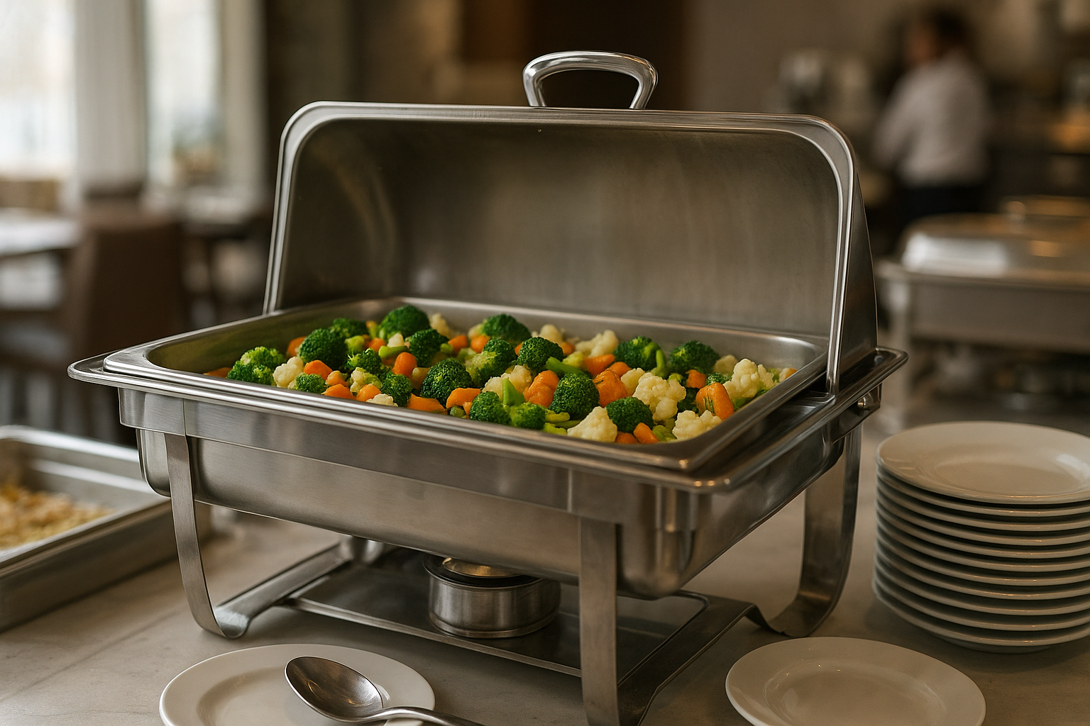 chafing dish professionnel location sur buffet inox